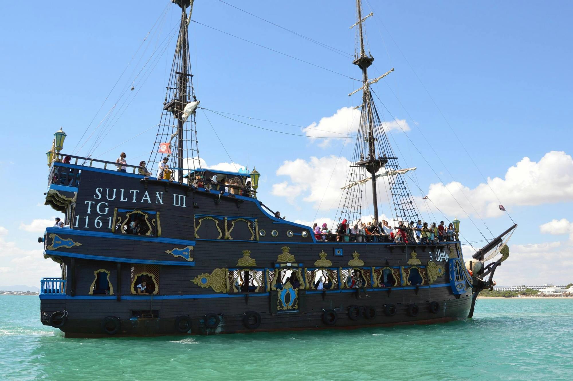 Tunisian pirate boat trip from Hammamet