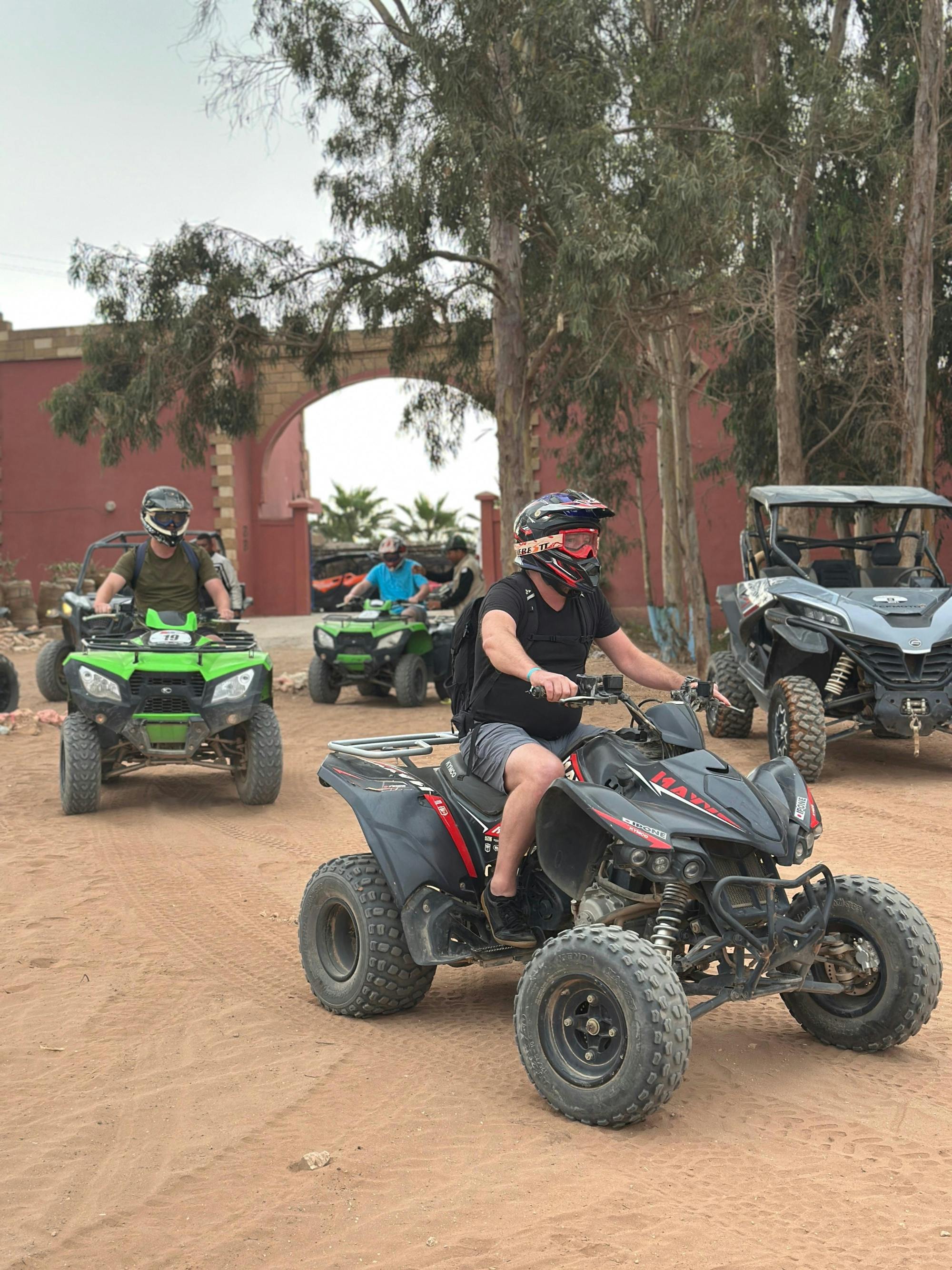 Moroccan dunes quad ride at sunset with all-you-can-eat buffet