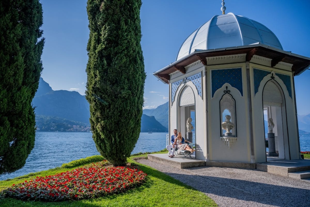 Servizio fotografico privato di 1 ora sul Lago di Como