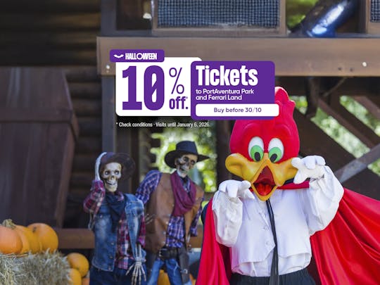 PortAventura Park and Ferrari Land tickets for 1, 2 and 3 days
