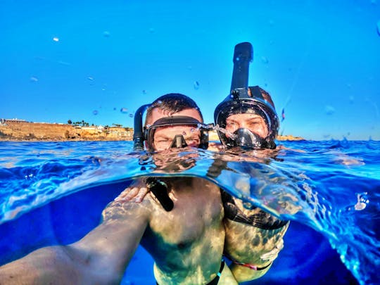 Rejs na wyspę Tiran z Sharm el Sheikh, nurkowanie z rurką i grill