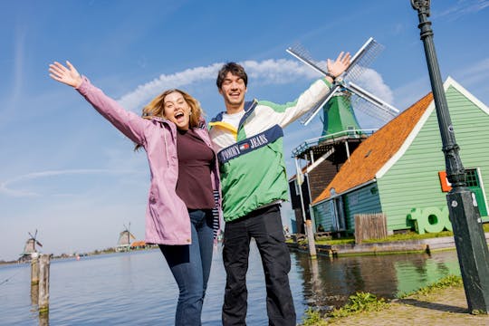 Zaanse Schans windmill and clog factory visit with cheese tasting from Amsterdam