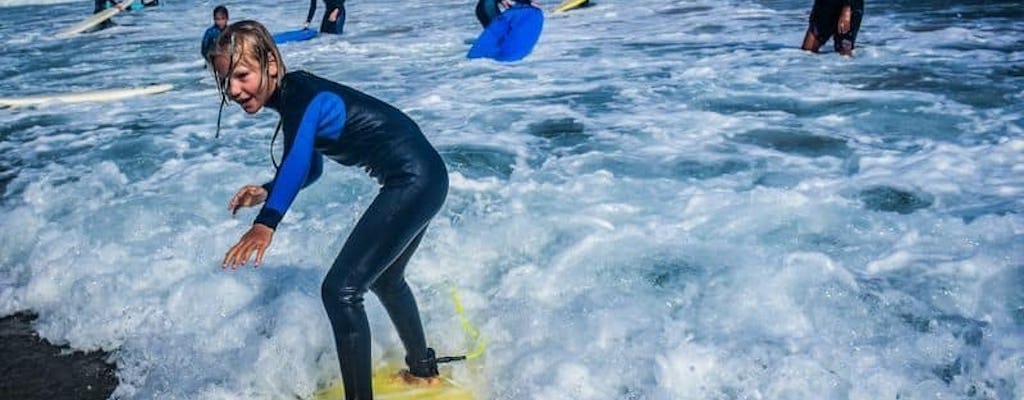 Session de surf en famille dans le sud de Fuerteventura