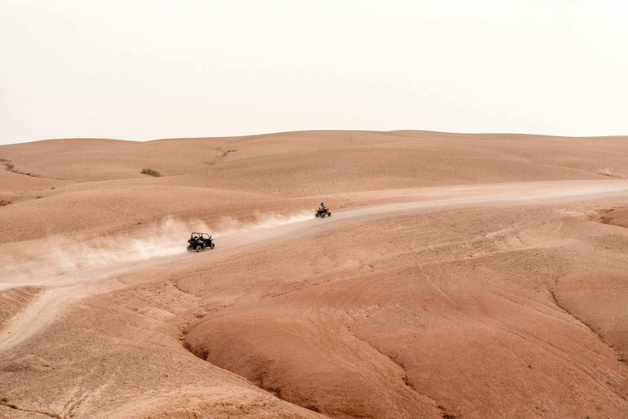 Buggy riding and camel trekking in the Agafay Desert