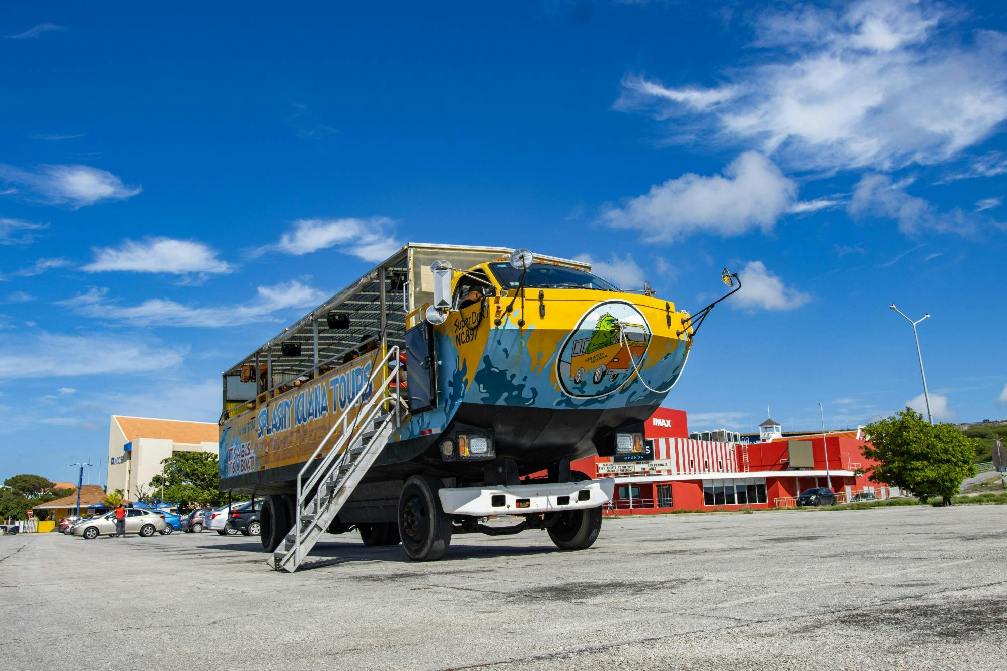 Splashy Iguana amphibious bus tour of Curaçao