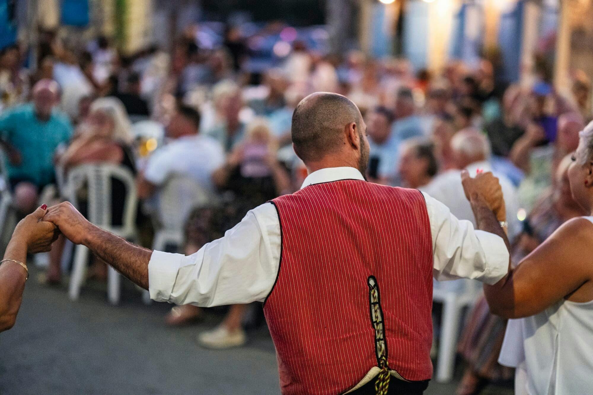 Evening drink at Aphrodite's Rock and Cypriot folk dinner