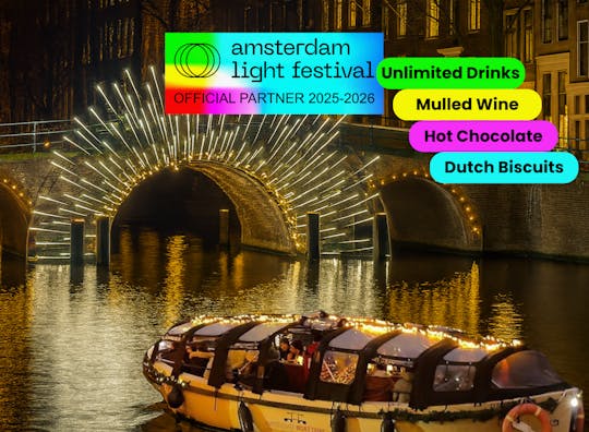 Light Festival Cruise with Open Bar and Mulled Wine in Amsterdam