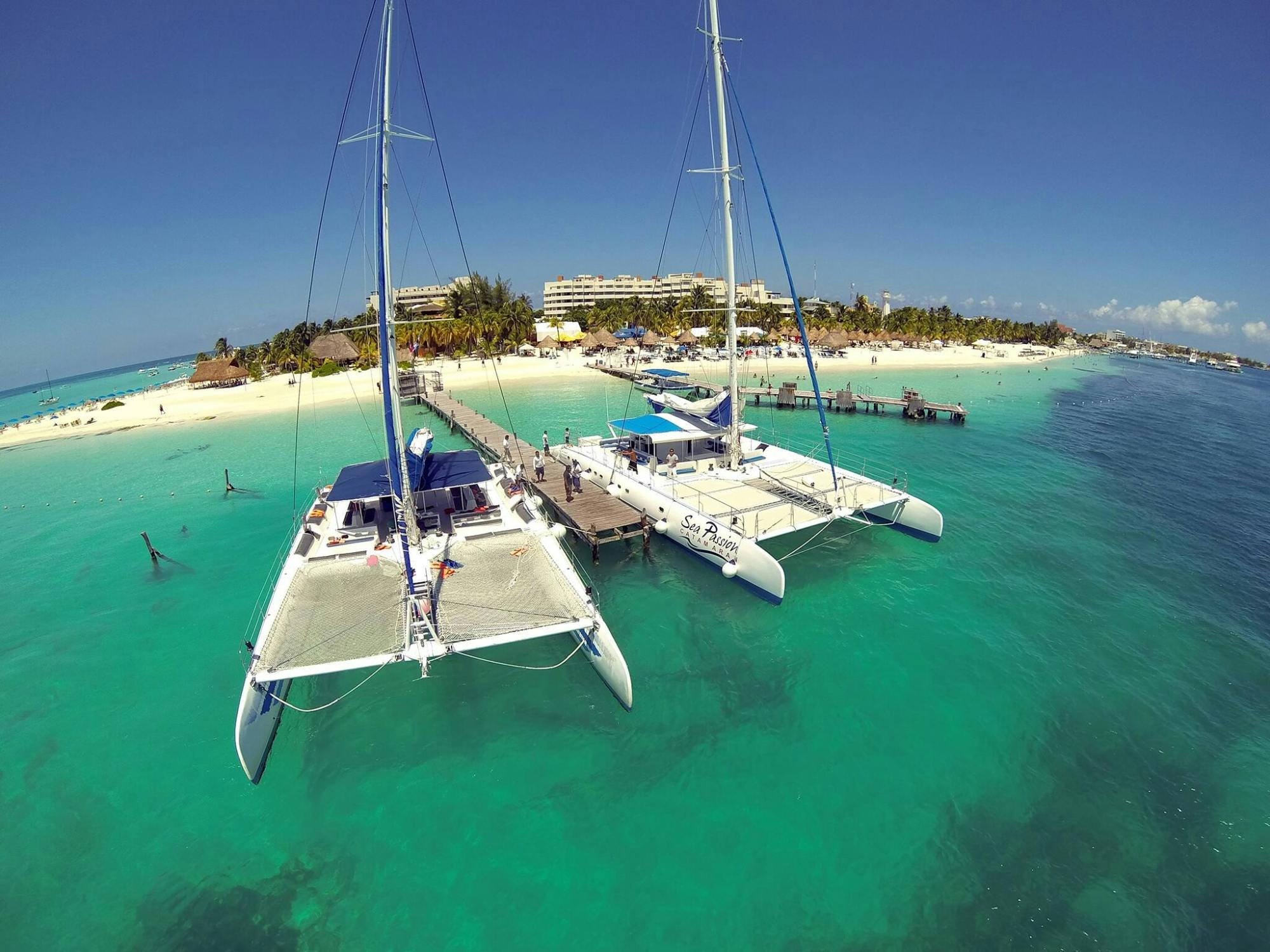 Isla Mujeres catamaran cruise experience