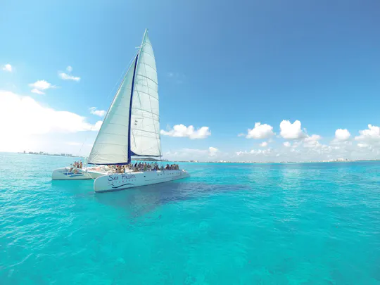 Catamaran-boottocht op Isla Mujeres