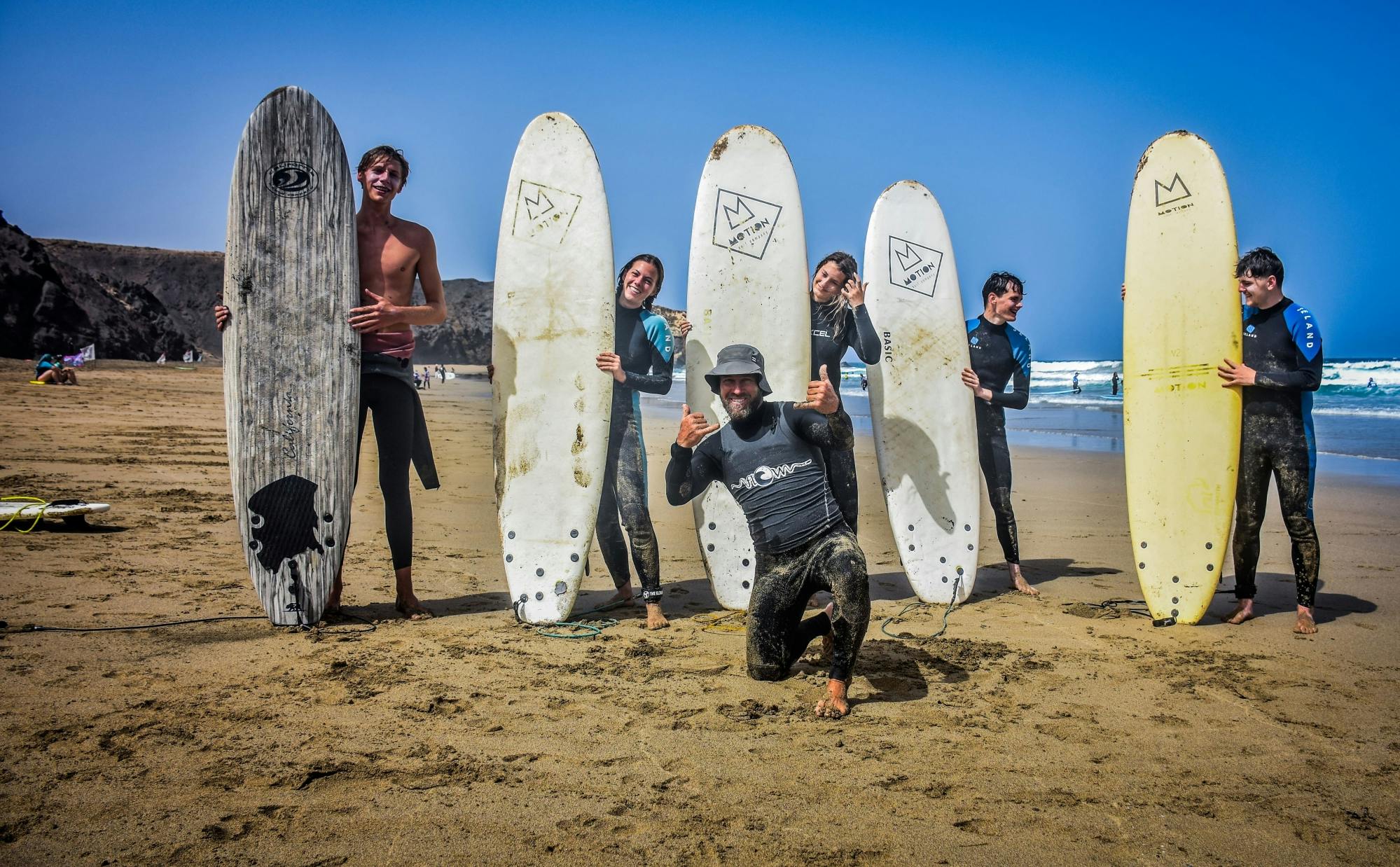 Southern Fuerteventura surfing lessons