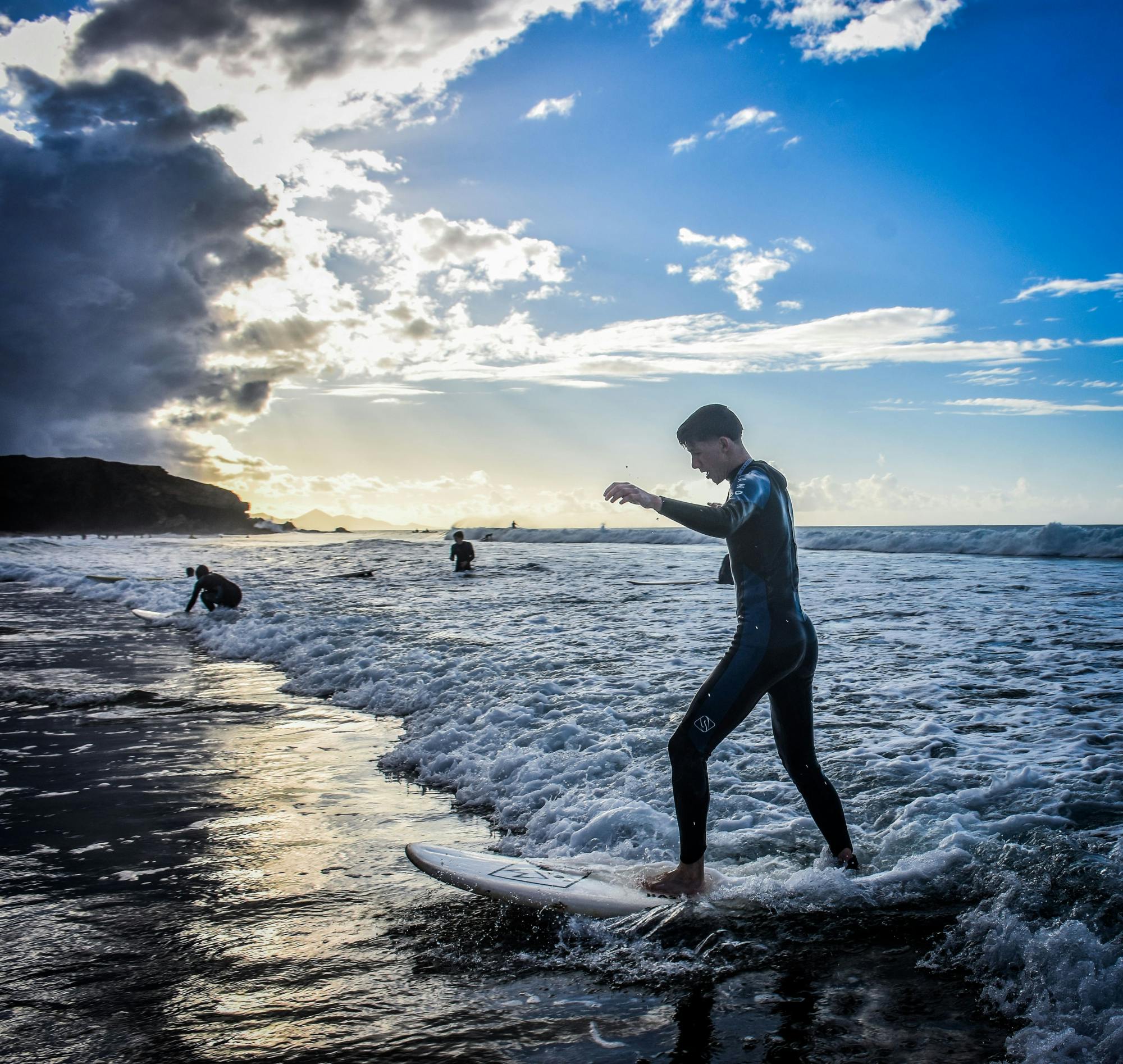Southern Fuerteventura surfing lessons