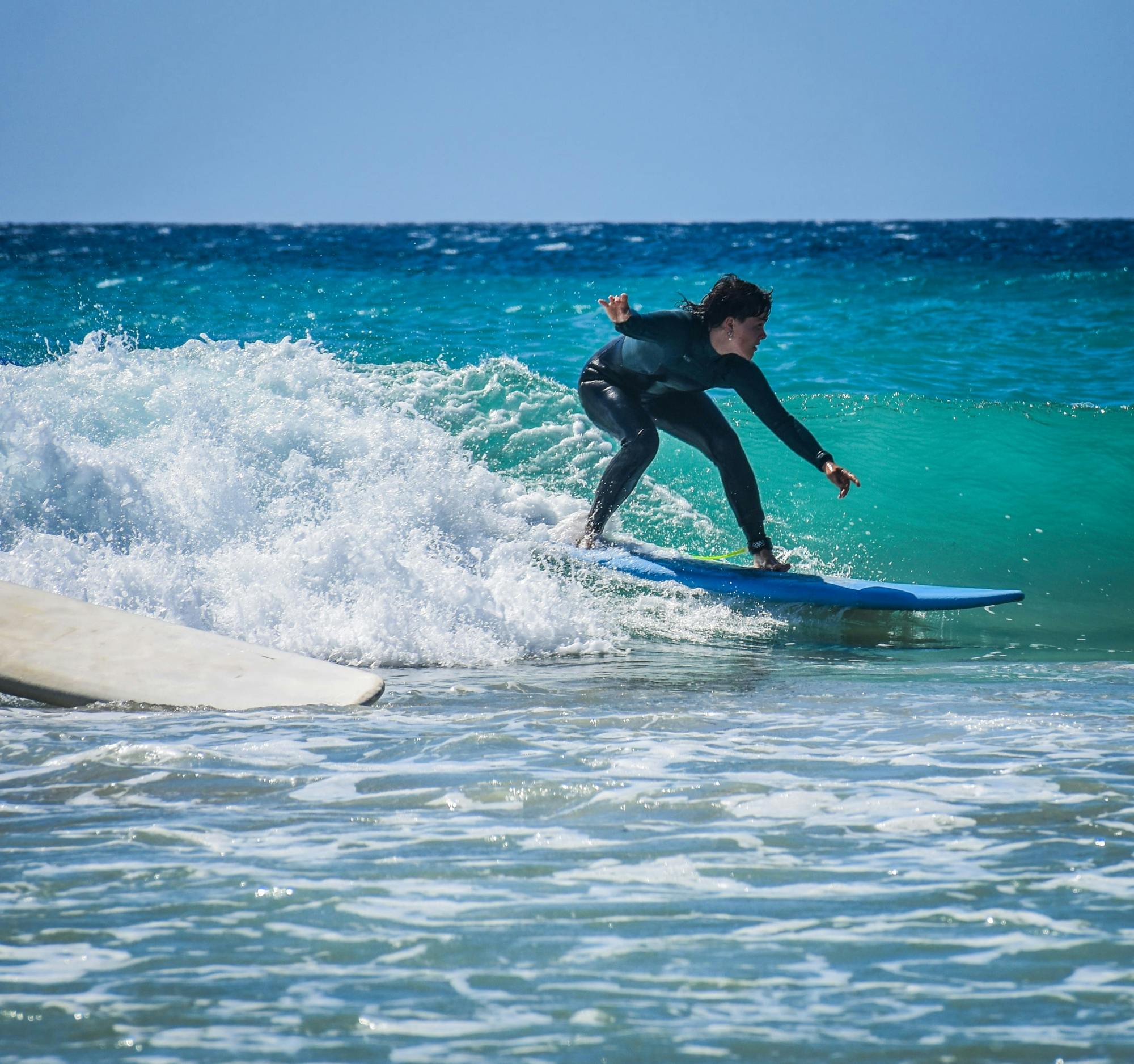 Southern Fuerteventura surfing lessons