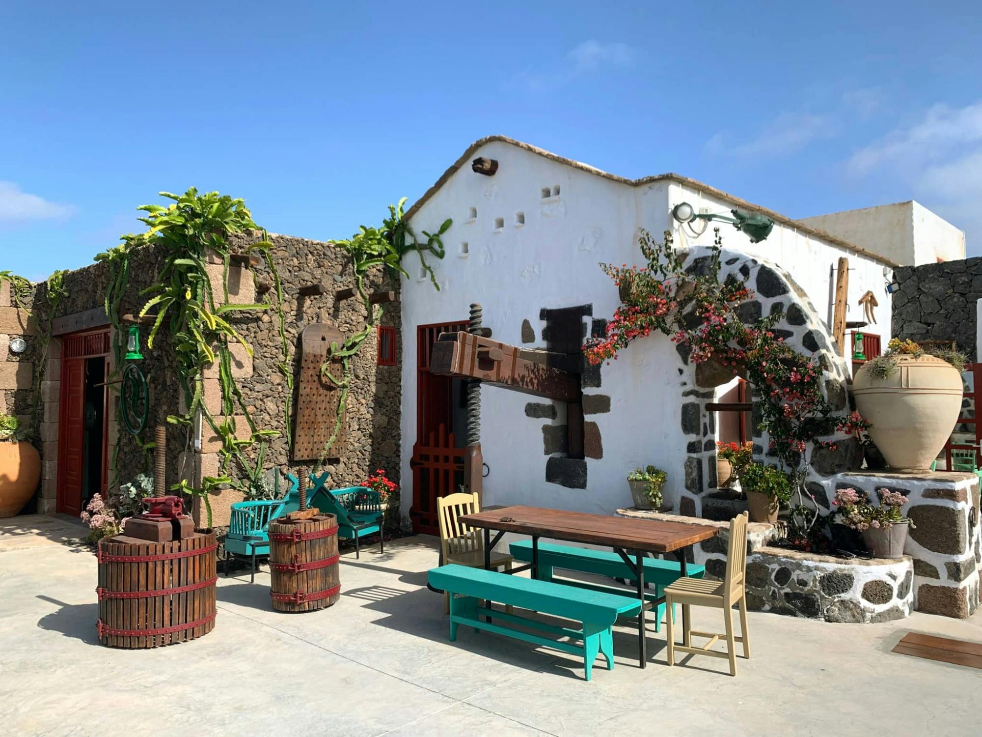 Cata de vinos de Lanzarote y visita al museo de la Bodega Finca Mota