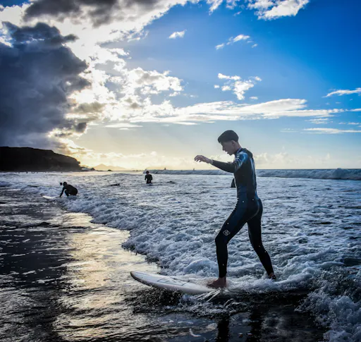 Southern Fuerteventura surfing lessons