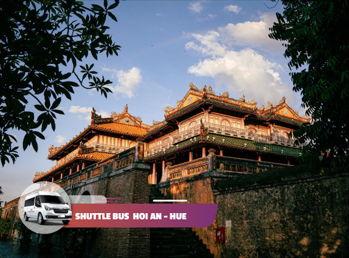 Bus navetta per Hue dalla città di Hoi An