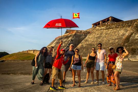 Cartagena San Felipe Castle walking tour with tunnels and city views