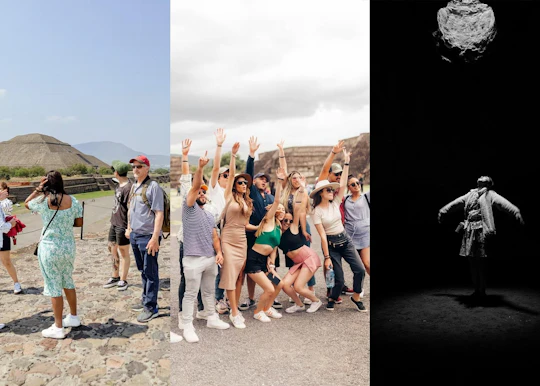 Teotihuacan experience with pyramids and pre-Hispanic cave visit