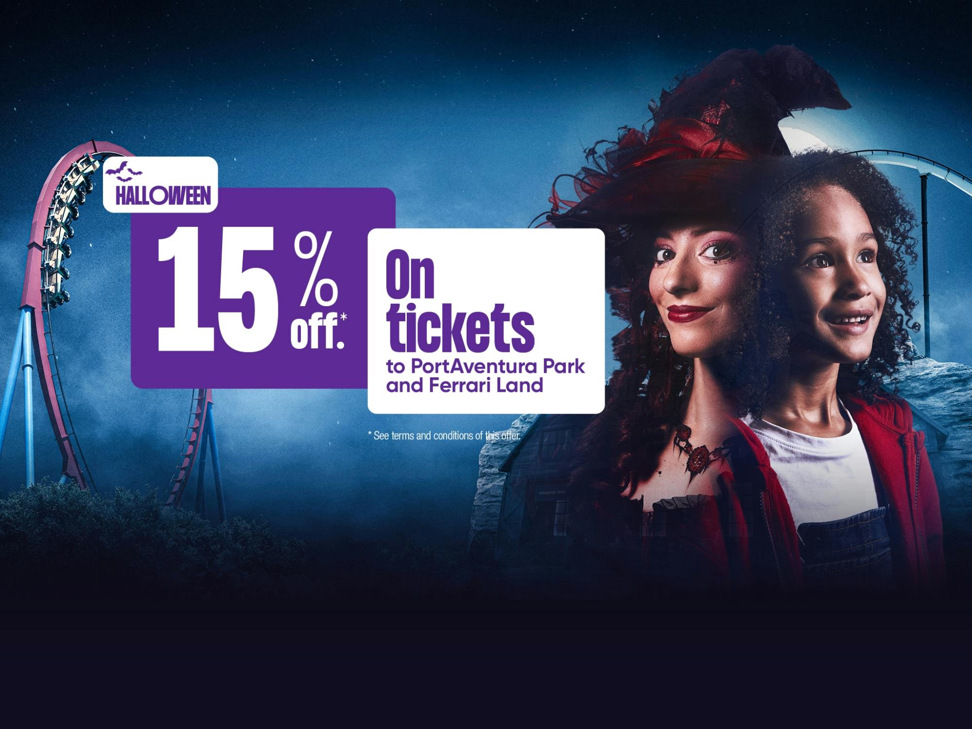 PortAventura Park and Ferrari Land tickets for 1, 2 and 3 days