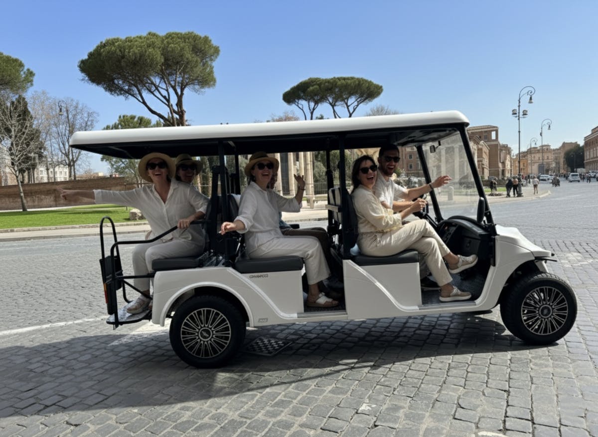 Rome belangrijkste bezienswaardigheden exclusieve golfkar tour