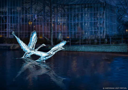 Crociera in battello aperto del Festival delle Luci di Amsterdam con audioguida