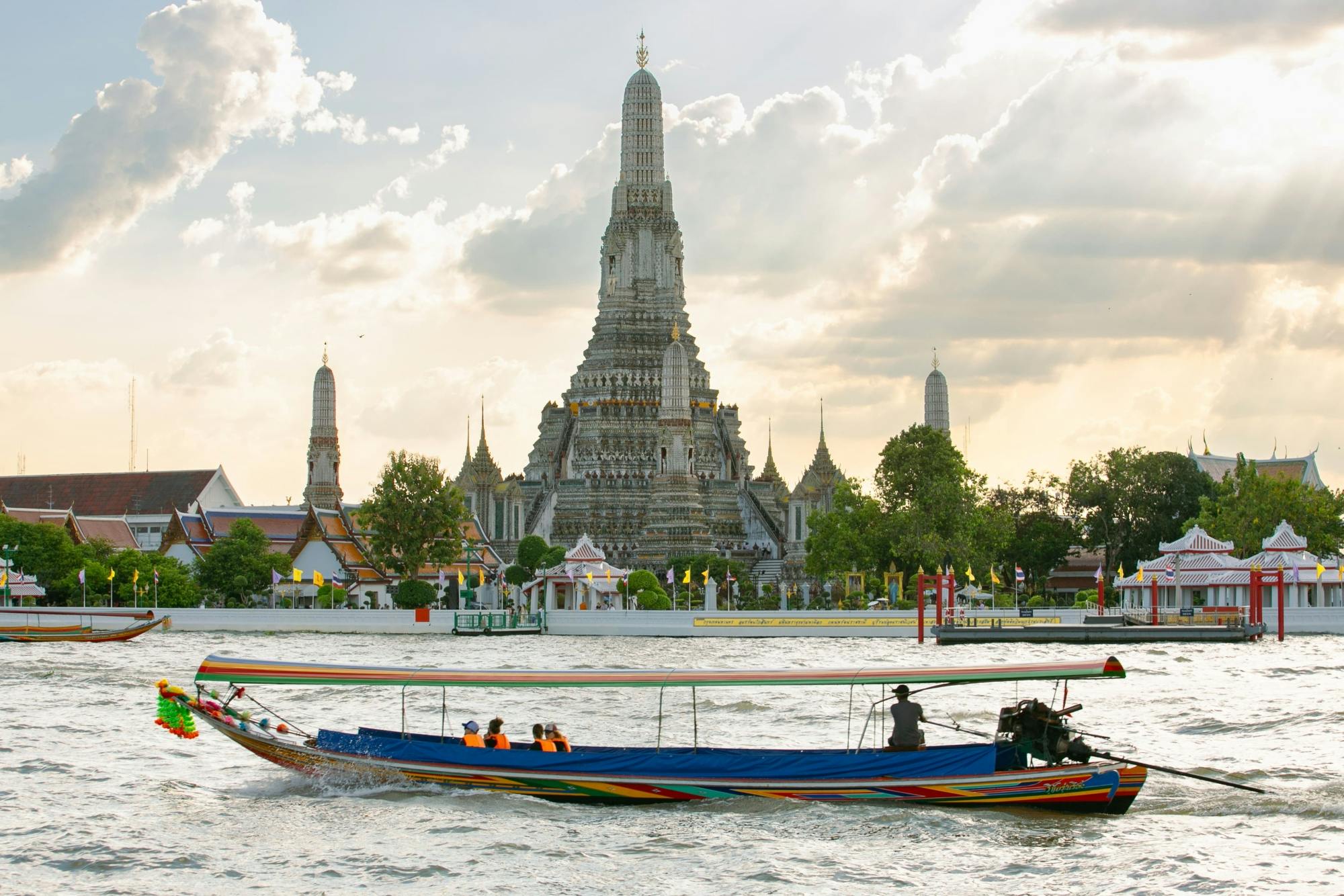 Bangkok kanalen en bloemenmarkt
