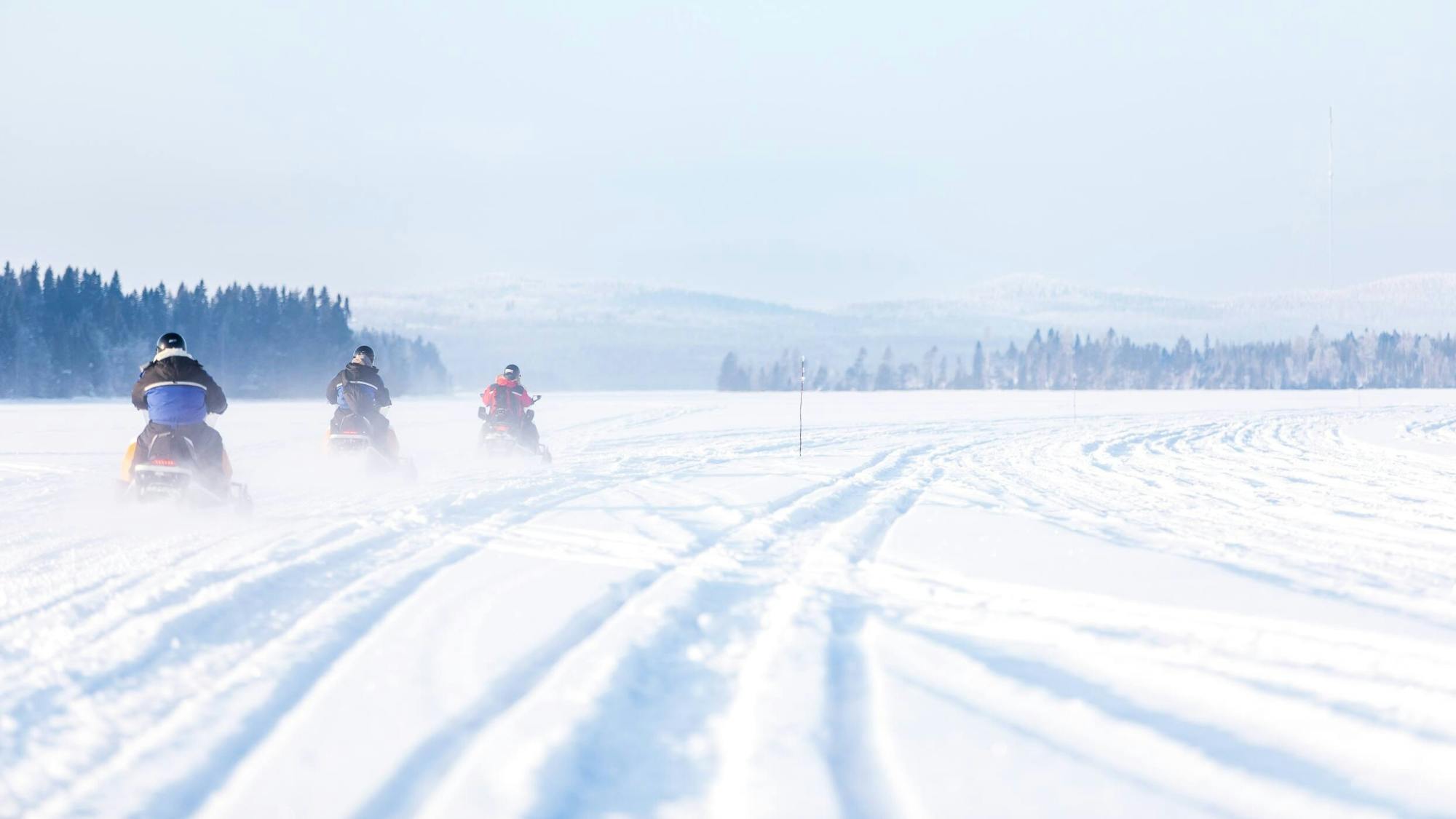 Two-hour snowmobile safari in Vuokatti