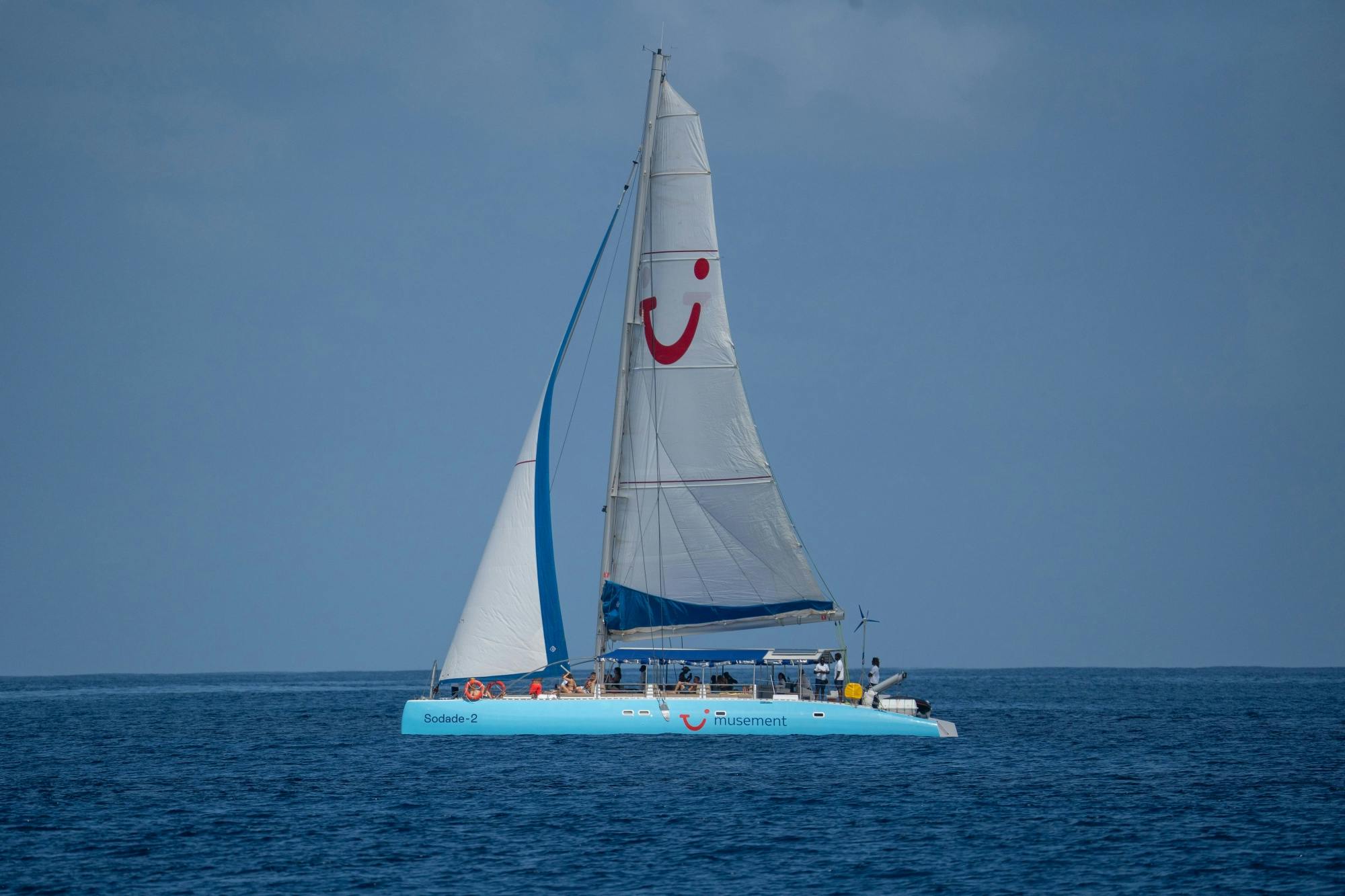 Catamaran cruise with lunch at a beach restaurant