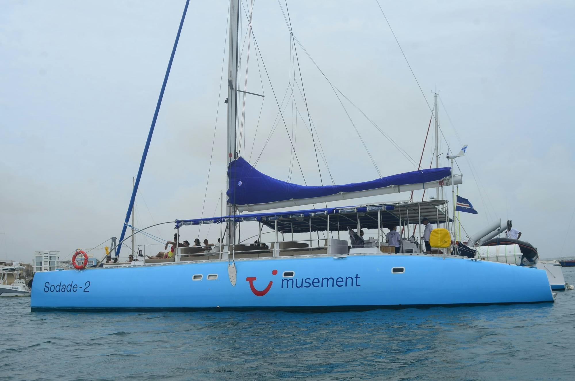 Catamaran cruise with lunch at a beach restaurant