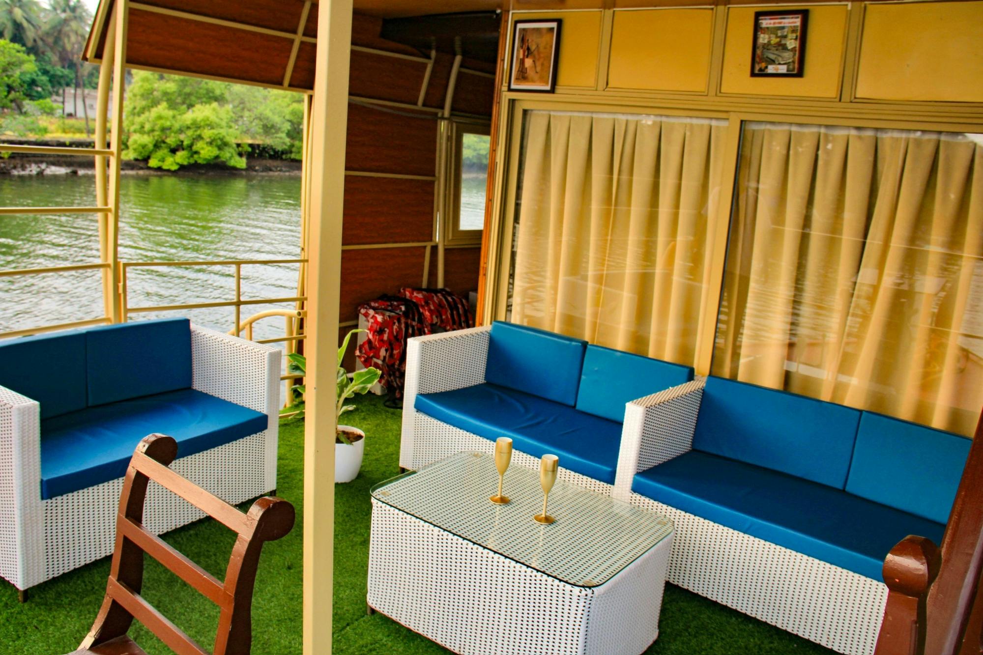 Goa overnight houseboat cruise on the backwaters of Chapora River