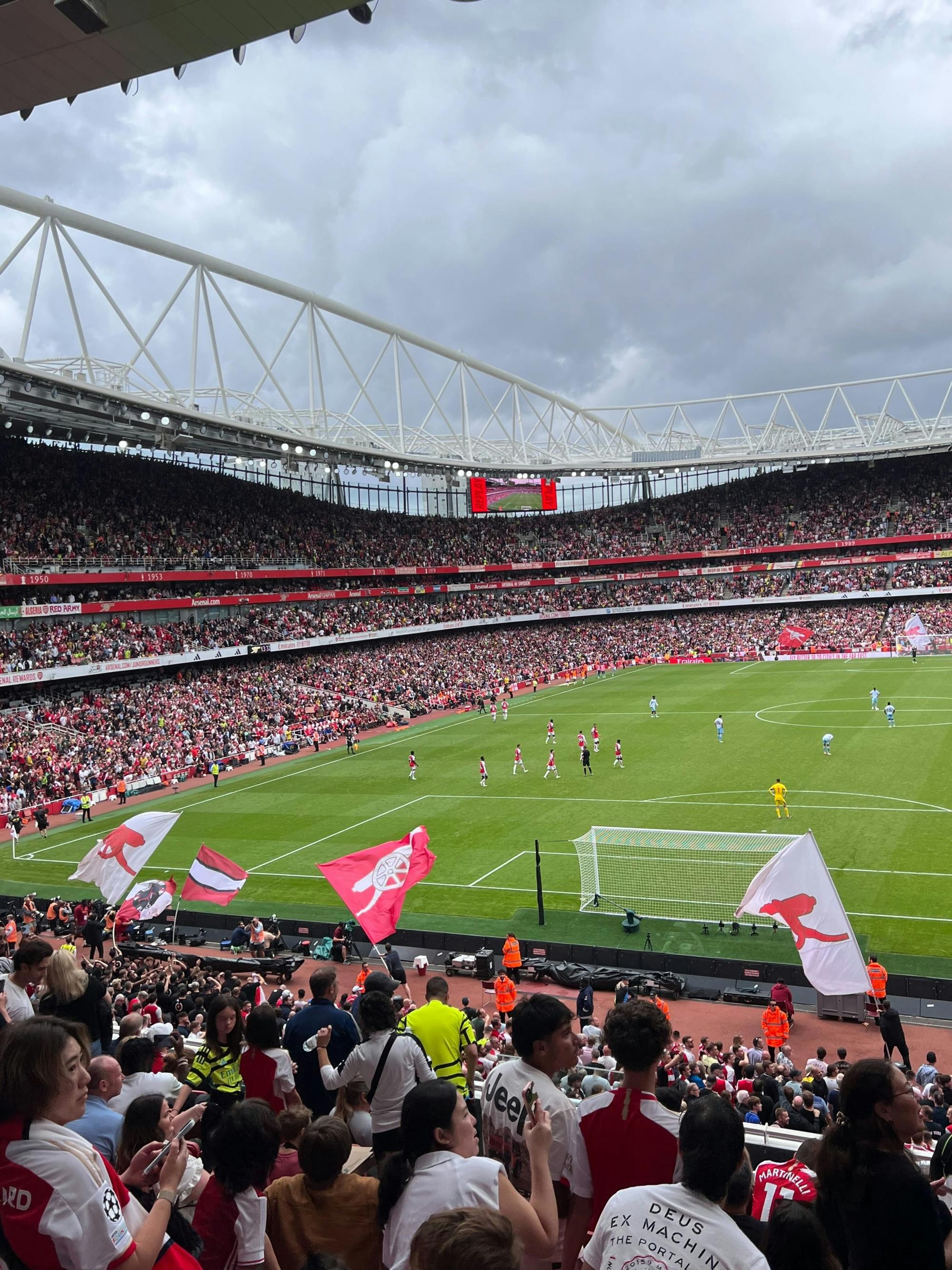Arsenal FC football game with matchday hospitality at Emirates Stadium