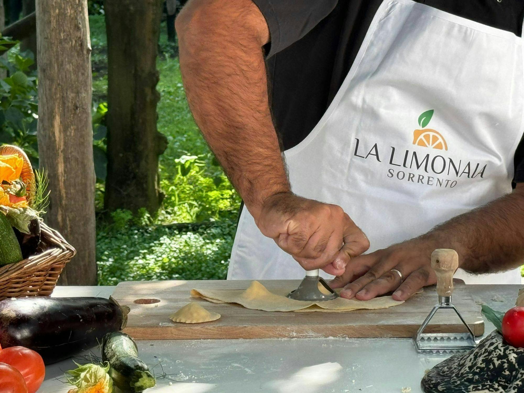 Traditional cooking class at La Limonaia in Sorrento