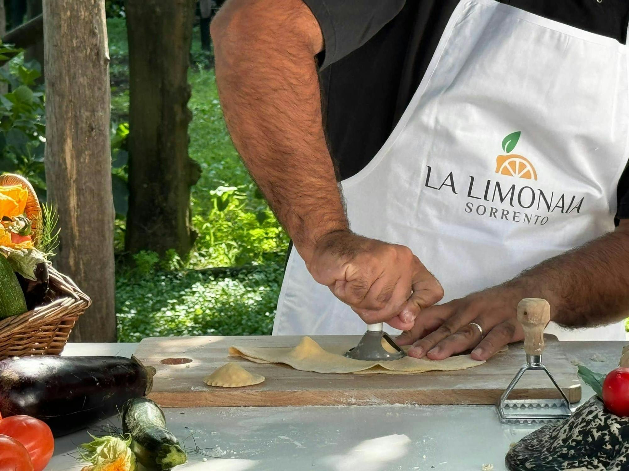 Traditional cooking class at La Limonaia in Sorrento