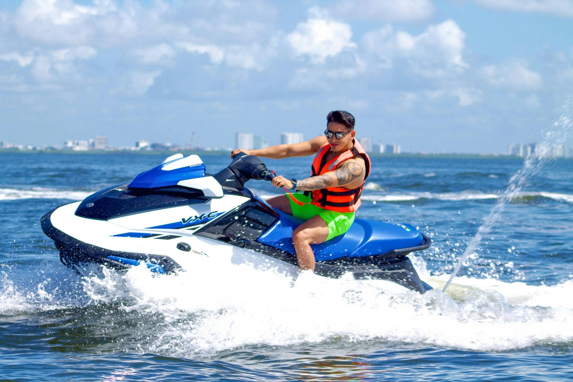 Wave runner adventure in Puerto Maya
