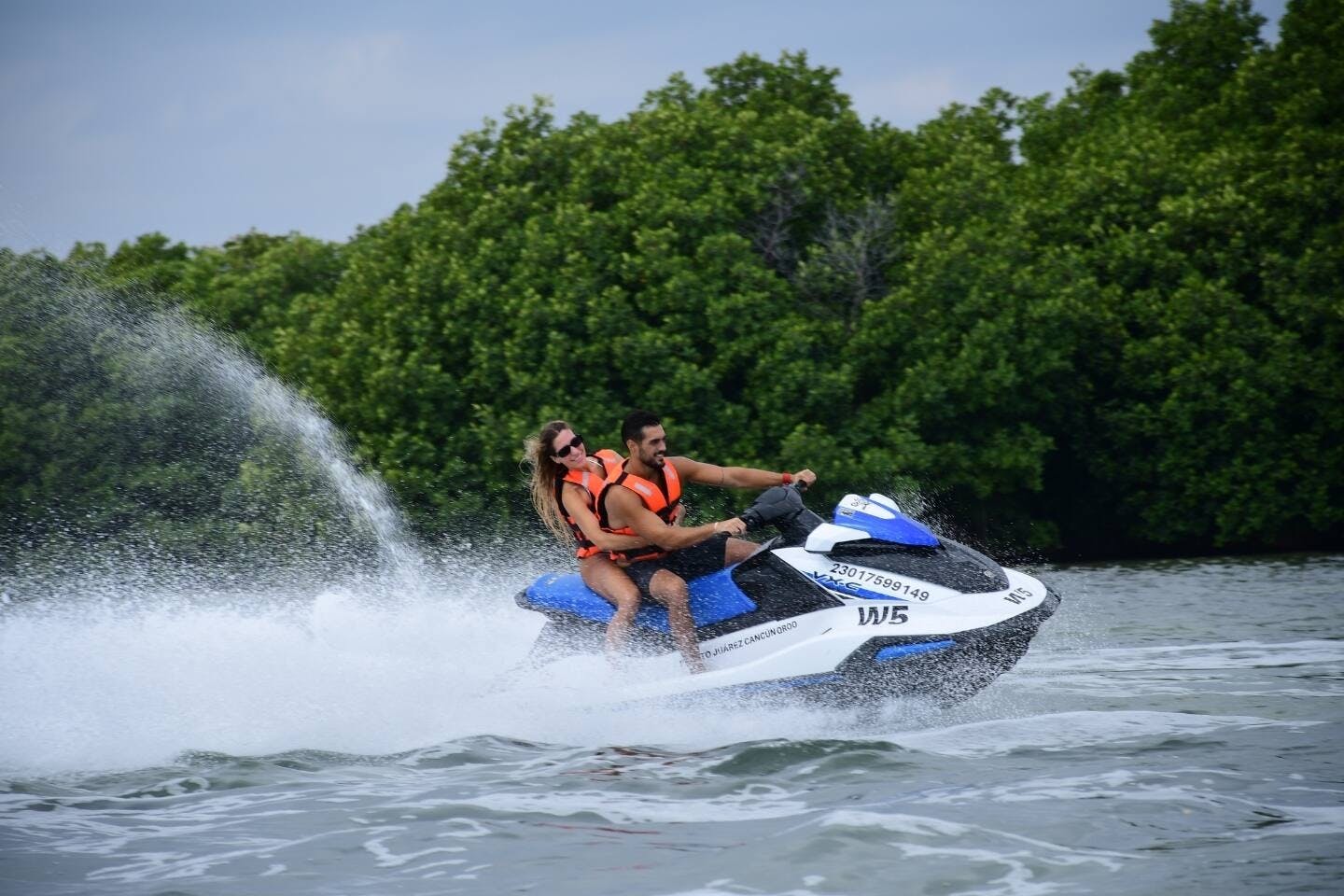 Wave runner adventure in Puerto Maya