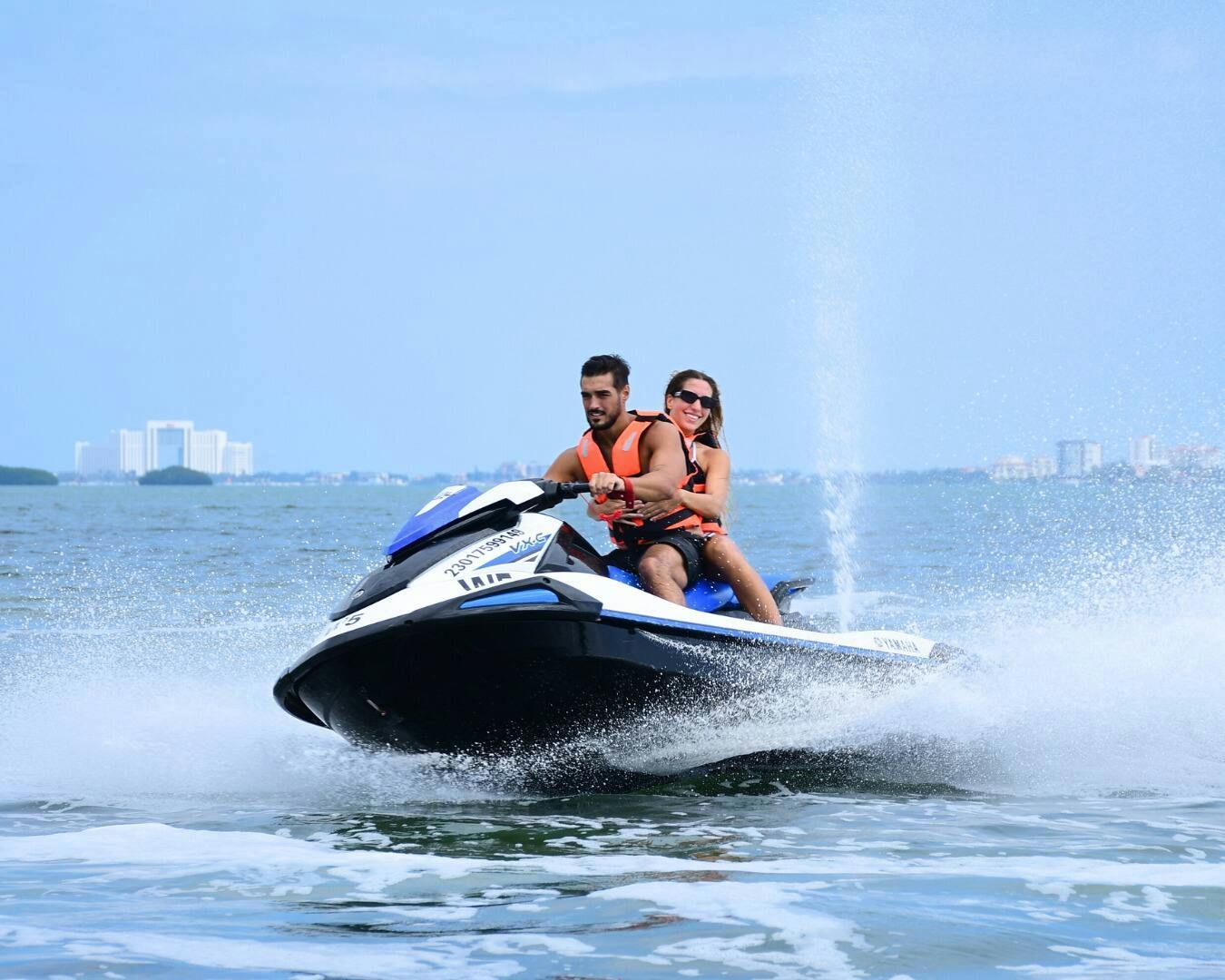 Wave runner adventure in Puerto Maya