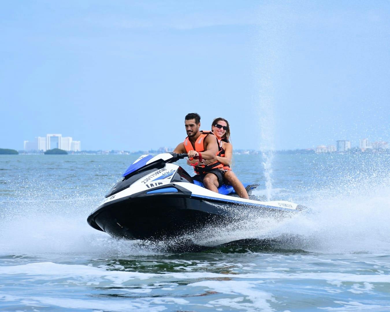 Wave runner adventure in Puerto Maya