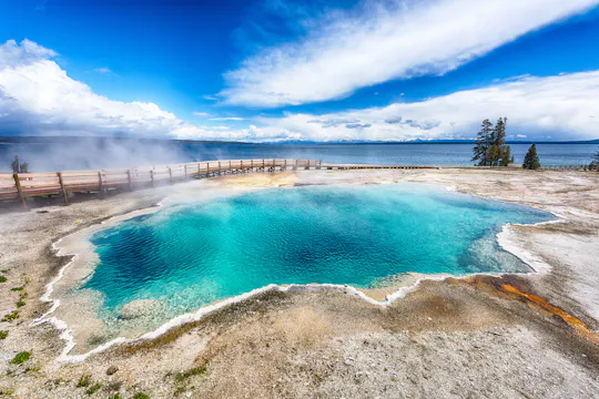 Zelf begeleide audiotour door het West Thumb Basin vanaf Yellowstone