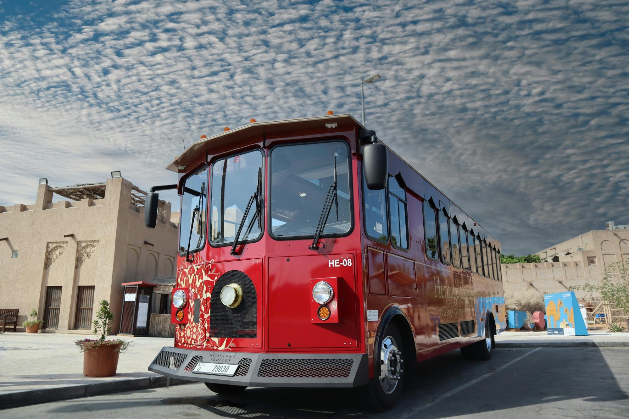 Dubai heritage express bus tour with Emirati lunch