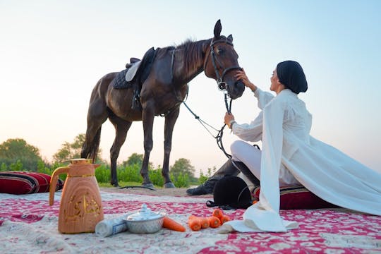 Arabian horse riding experience with live BBQ in Bedouin village