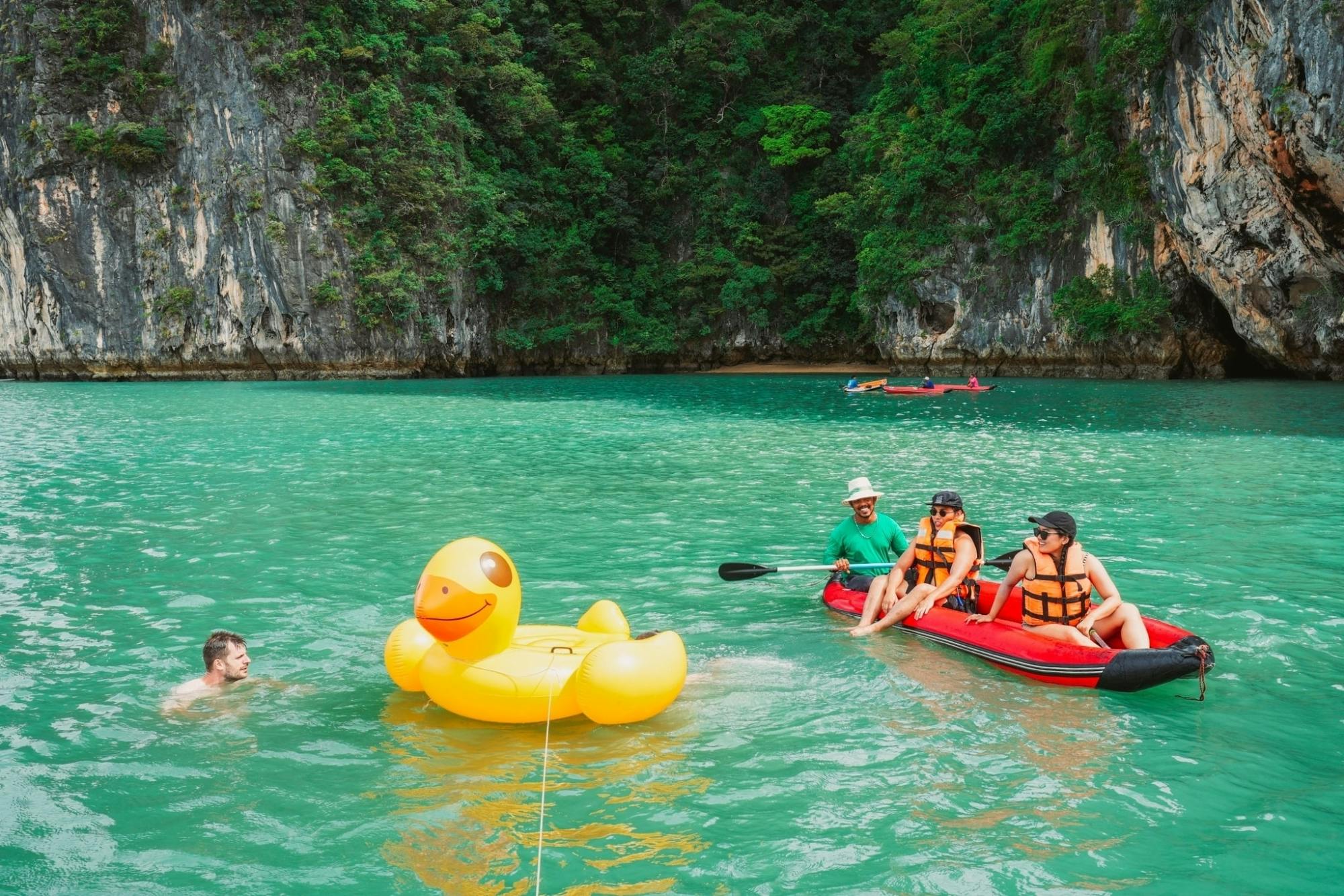 Full-day island-hopping tour with canoeing from Phuket