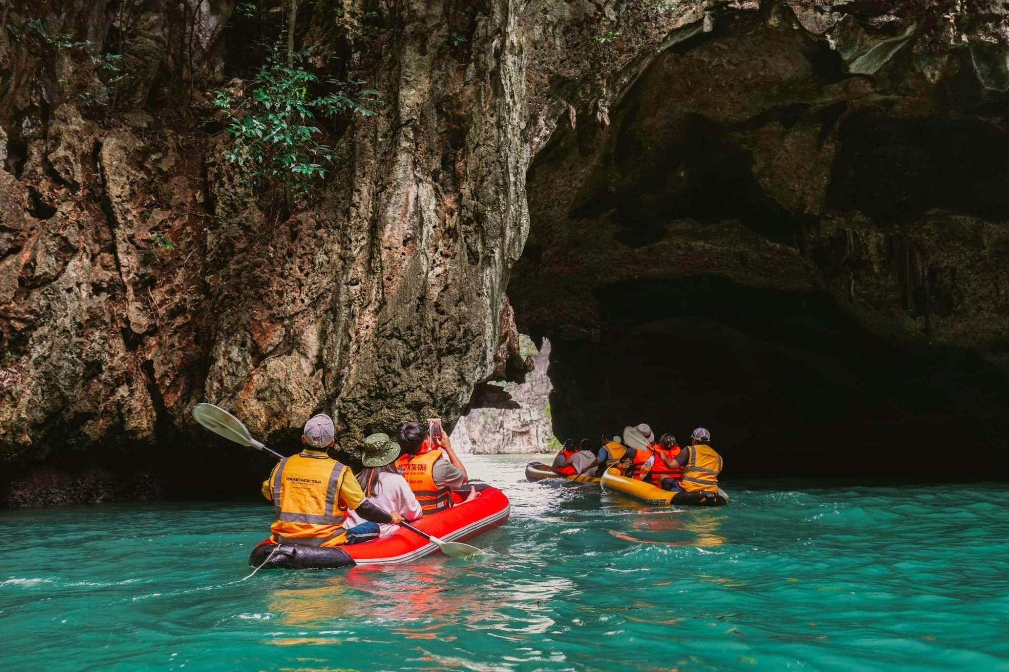 Full-day island-hopping tour with canoeing from Phuket