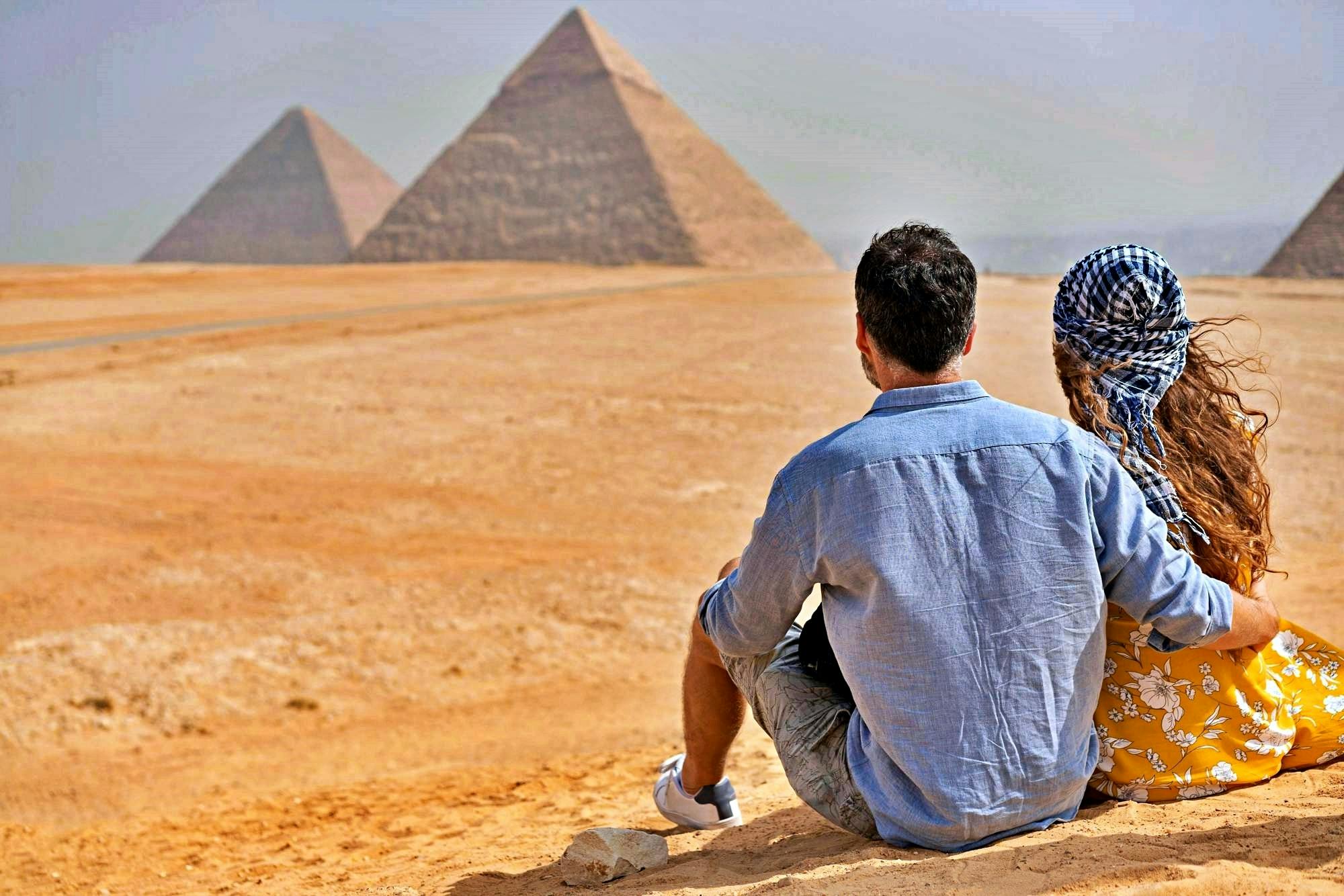 Novo Grande Museu, Gizé e Esfinge por estrada de Sharm El Sheikh