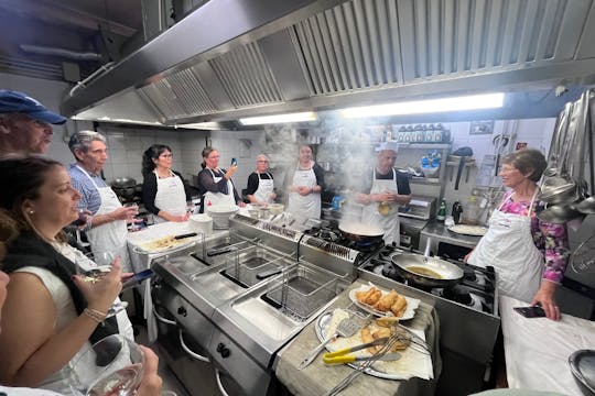 Aula de culinária ao pôr do sol no Gueto Judeu