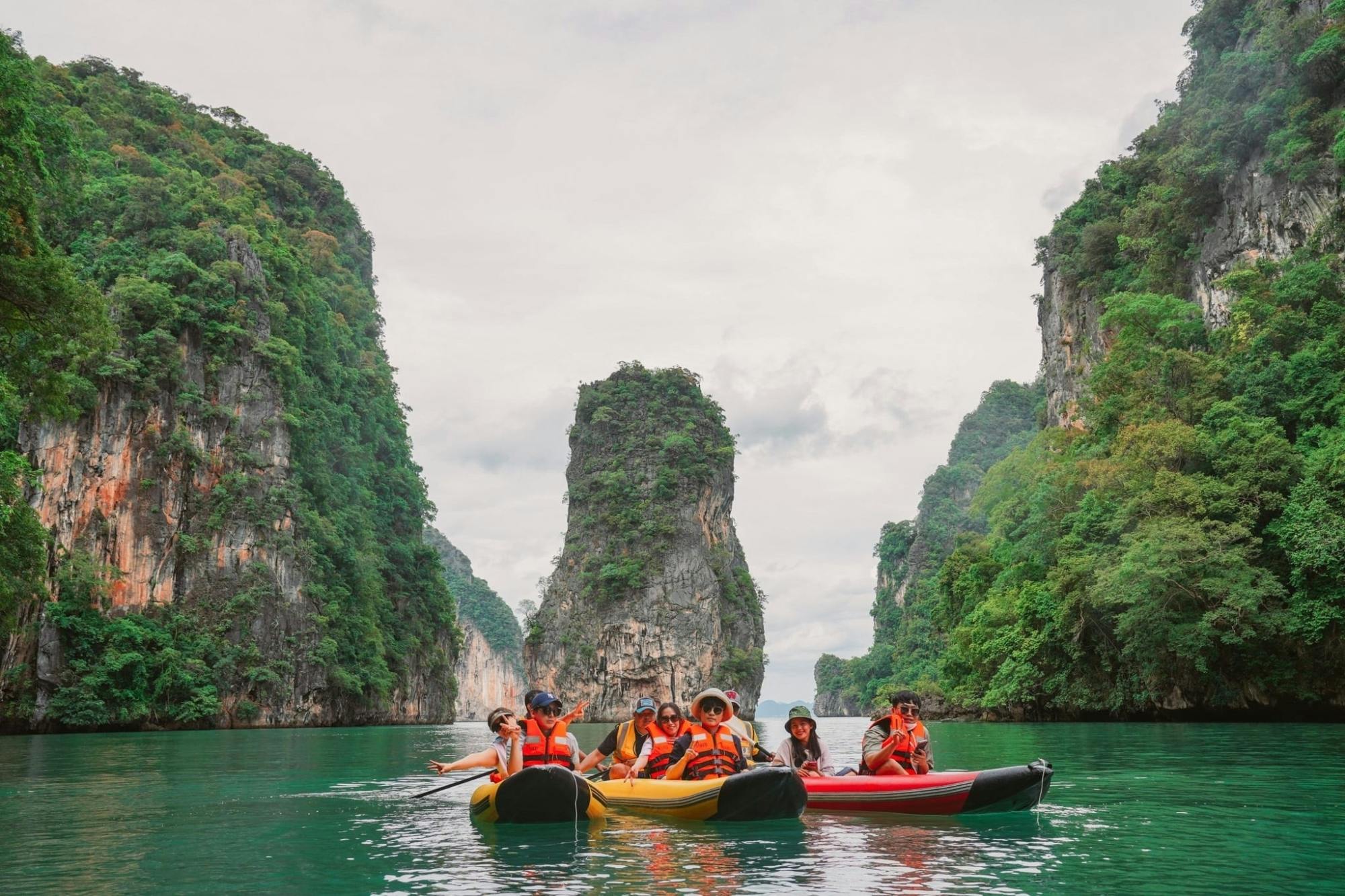 Full-day island-hopping tour with canoeing from Phuket