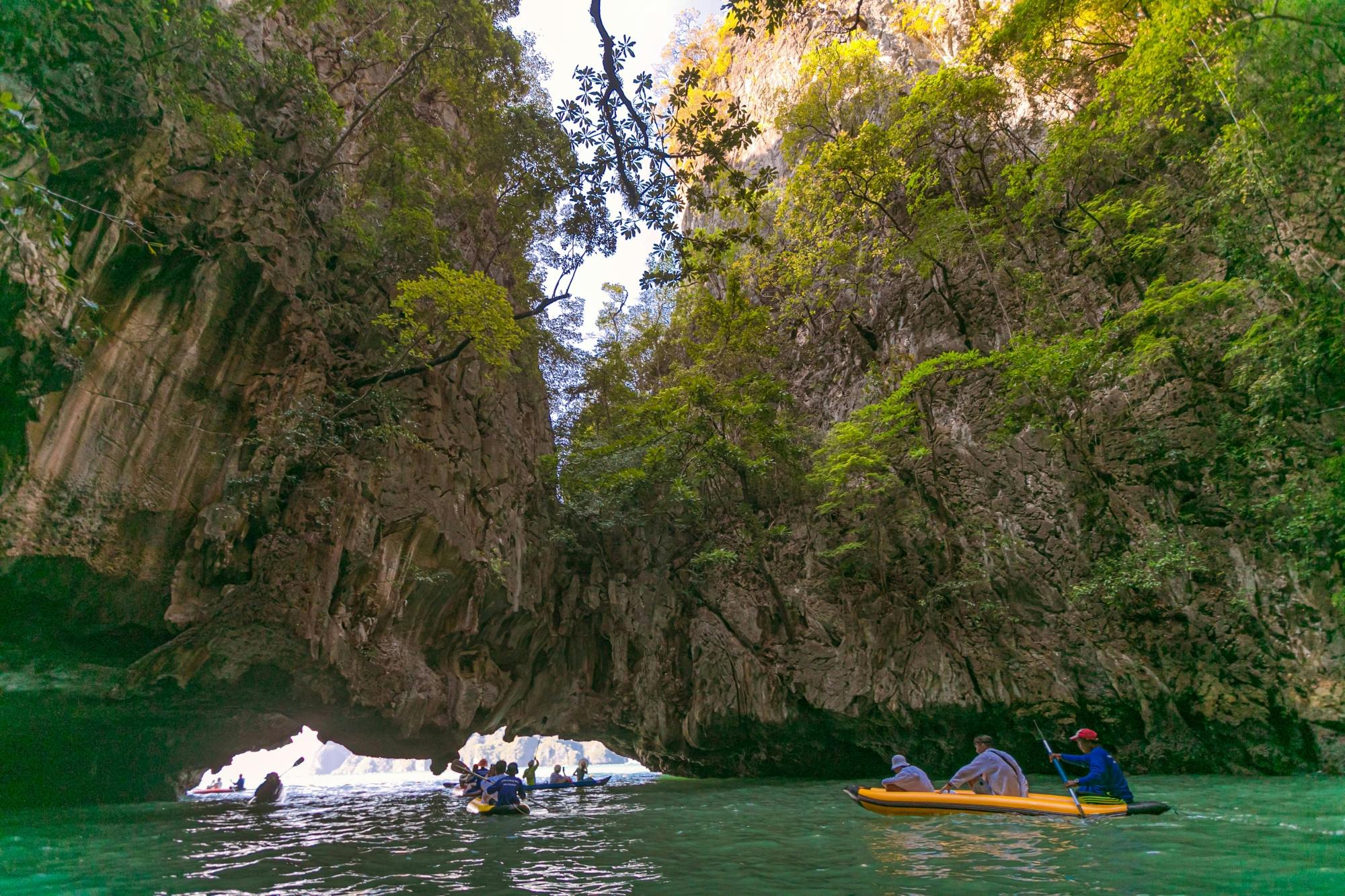 Full-day canoe and snorkel trip to Phang Nga Bay with lunch