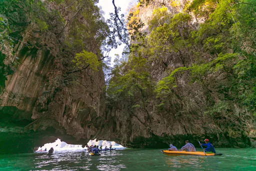 Full-day canoe and snorkel trip to Phang Nga Bay with lunch