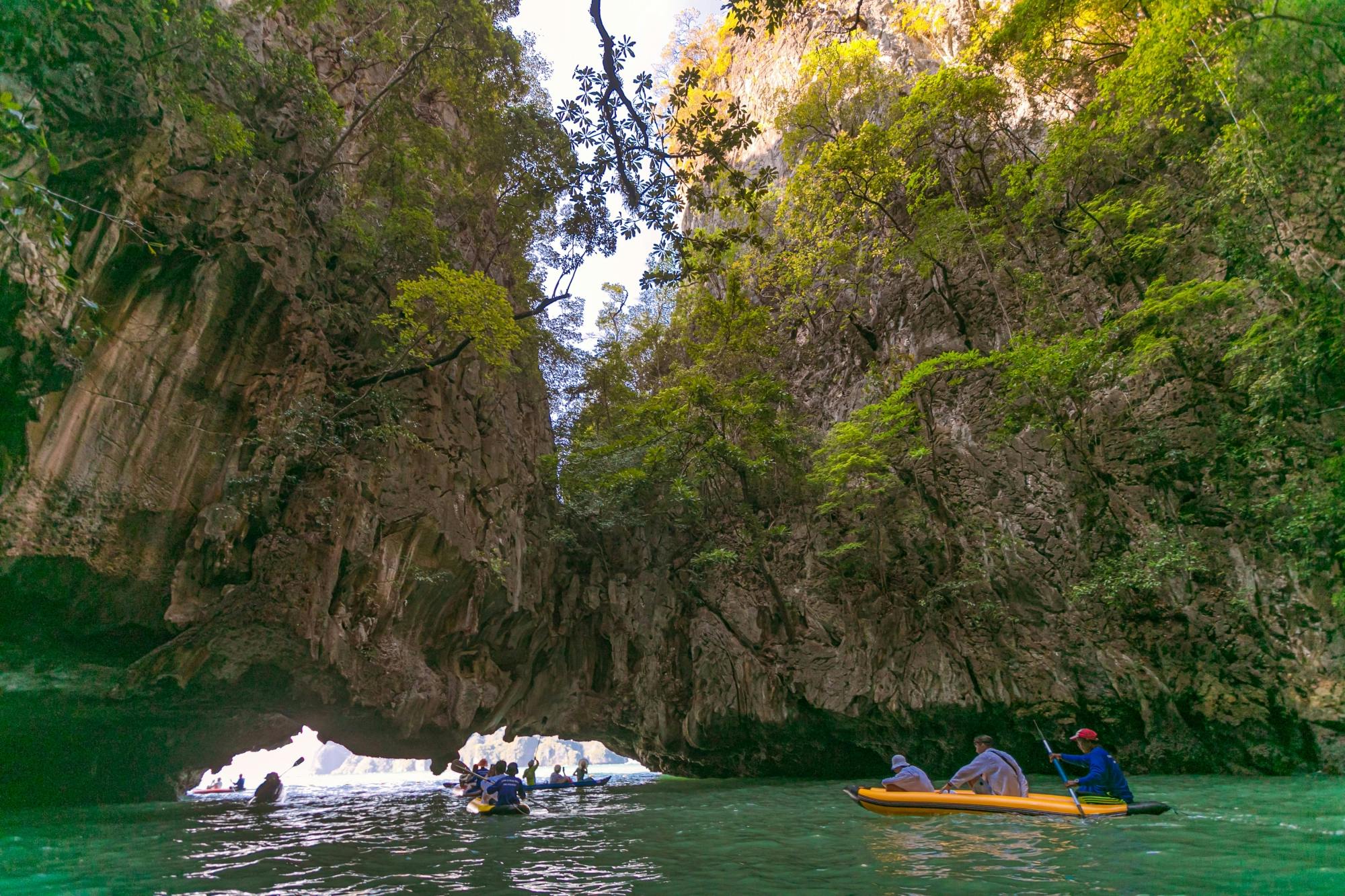 Full-day canoe and snorkel trip to Phang Nga Bay with lunch