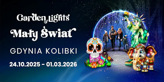 Il giardino delle luci del piccolo mondo a Gdynia-Orłowo
