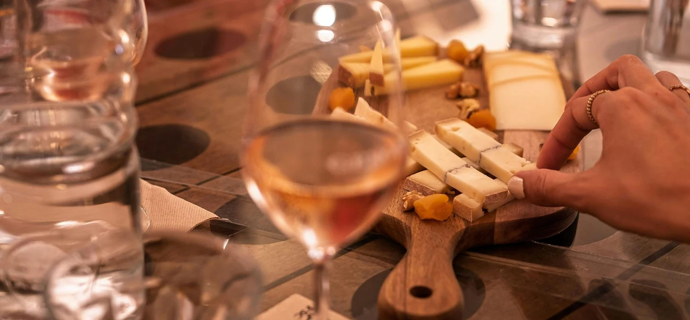 Cheese and French tasting board during a food tour in Paris Saint-Germain-des-Prés