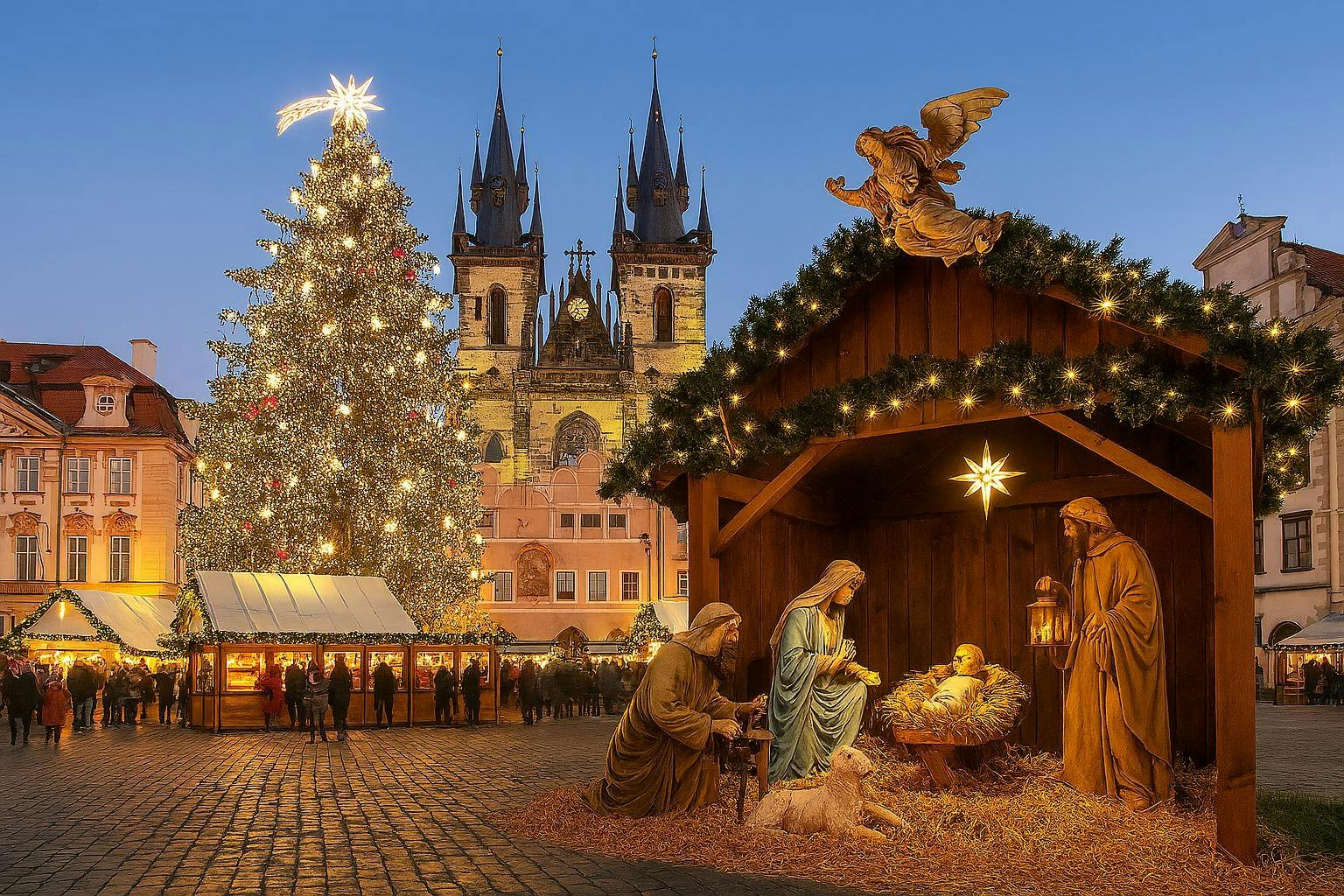 Unforgettable Christmas walking tour through Prague